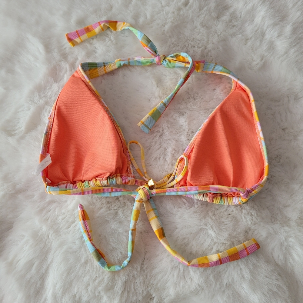 🍹BLEU ROD BEATTIE BIKINI HALTER TRIANGLE TOP SIZE 8 - Picture 6 of 7